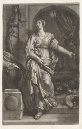 Jaël en Sisera, RP-P-H-Q-16, Wallerant Vaillant, between 1658 and 1677
