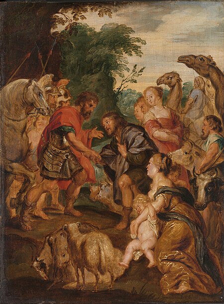 The Reconciliation of Jacob and Esau, Peter Paul Rubens, between 1600 and 1699