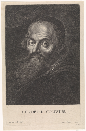 Portret van Hendrick Goltzius, RP-P-1920-2779, between 1628 and 1670