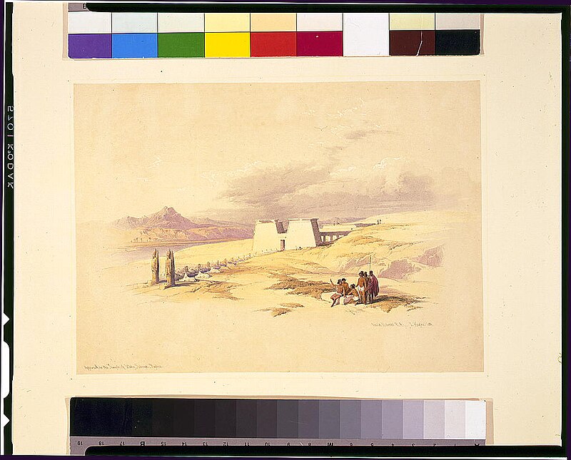 Approach of the Temple of Wady Saboua-Nubia - David Roberts, R.A. LCCN2002717598, David Roberts, 1846