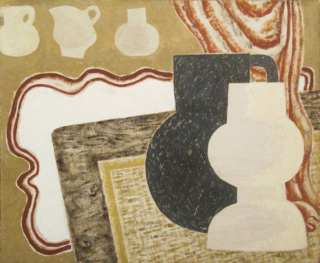 Vases on a Table, Jessica Dismorr, circa 1937