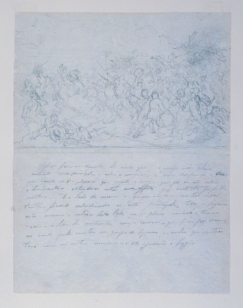 Study for "The Battle of Guararapes", Victor Meirelles, from 1874 until 1878