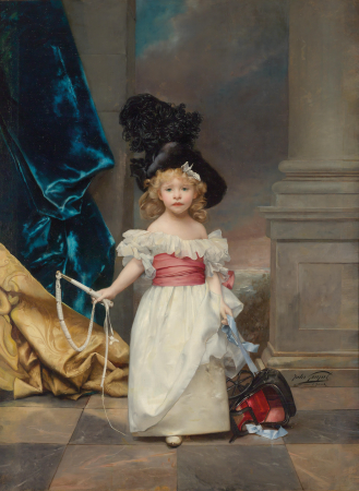 Full-Figure Portrait of Thérèse Girard at the age of three, Jules Adolphe Goupil, 1882