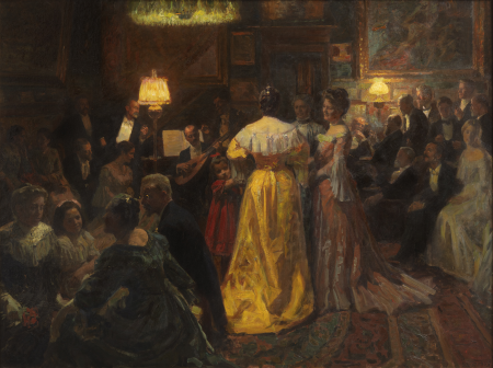 A soirée in the studio, Laurits Tuxen, 1905