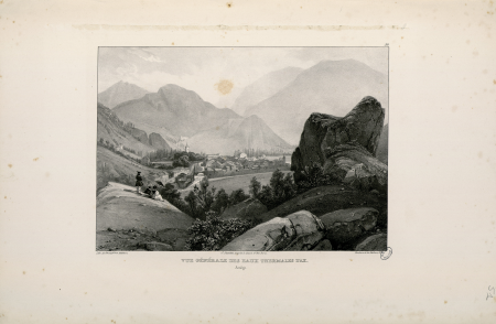 General view of the thermal waters of Ax (Arriège), Louis-Julien Jacottet, between 1835 and 1836
