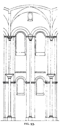 Fig 93 -Elevation of one Bay of the Cathedral of Speyer, Charles Herbert Moore
