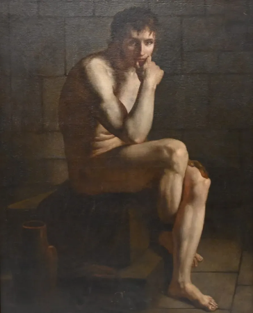 Gabriel-Christophe Guérin--Autoportrait en Prisonnier--self-portrait as a prisoner--1810, Gabriel-Christophe Guérin