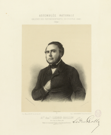 Galerie des Représentants du Peuple portrait de Alexandre-Auguste Ledru-Rollin (1807-1874), représentant du peuple pou, G.12126(3), Achille Devéria, En 1848