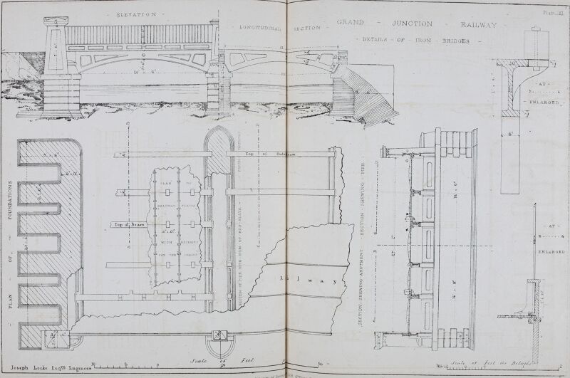 Railway practice. A collection of working plans and practical details of construction in the public works of the most celebrated engineers on the several railways, canals, and other public works (14571762640), Samuel Charles Brees, 1836