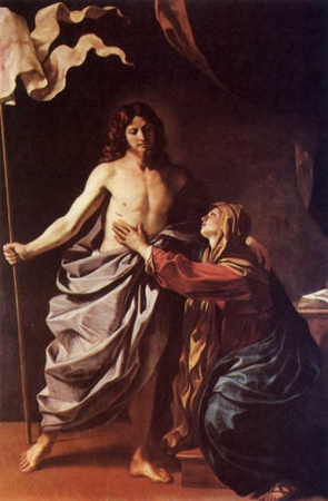 Apparition of Christ to the Virgin, Guercino, between 1628 and 1630