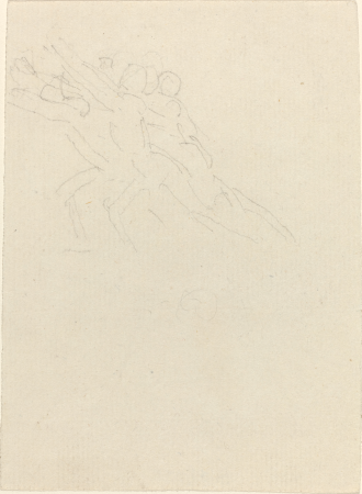 Running Figures with Arms Raised