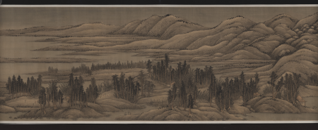 Imitation of Dong Yuan’s picture of waiting for the ferry at Xia Jing Pass 2, Wang Hui