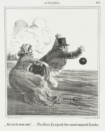Where are you going my friend? -My dear, there may still be a way to stop him., Amédée de Noé, 1866