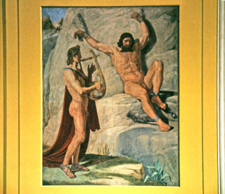 Prometheus and Apollo (Hansen), Constantin Hansen, circa 1850