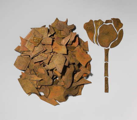 Sample pattern for a lamp shade, between 1900 and 1907