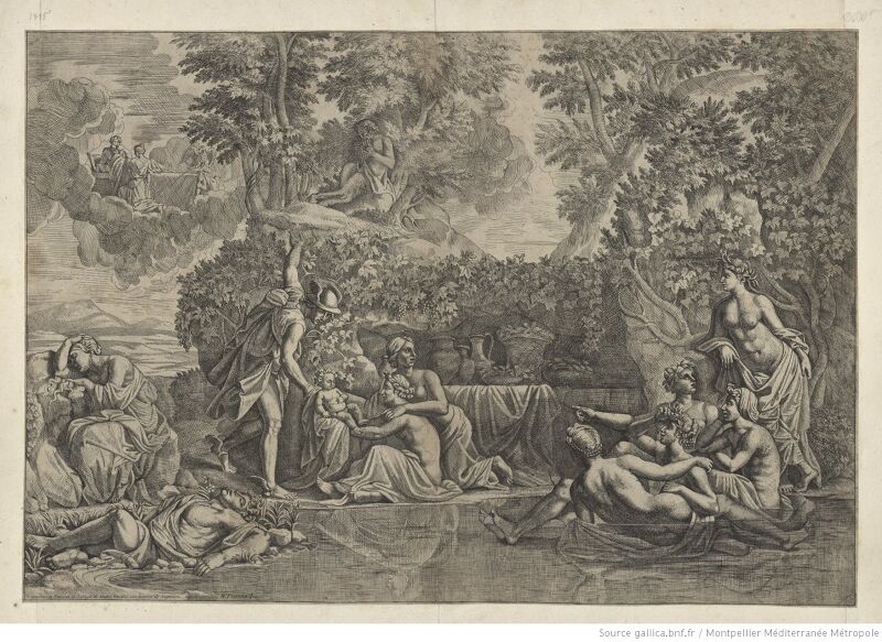 Giudice, Matteo- Naissance de Bacchus (La), btv1b10488579t, Nicolas Poussin