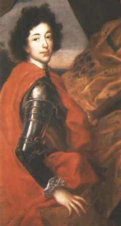 Portrait of John III Sobieski with his son Jakub Ludwik., Jan Tricius, 1680s