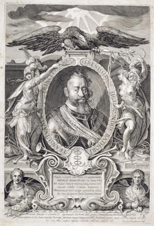 Allegorical portrait of Sigismund Báthory., Aegidius Sadeler, 1607