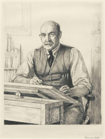 Portrait of Muirhead Bone, Francis Dodd, between 1925 and 1949