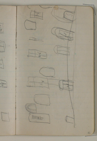 Various drawings. (By Anna Larsen Stevns ?), Niels Larsen Stevns