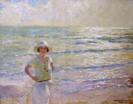 Happy Day on the Beach, Charles Garabed Atamian, circa 1920