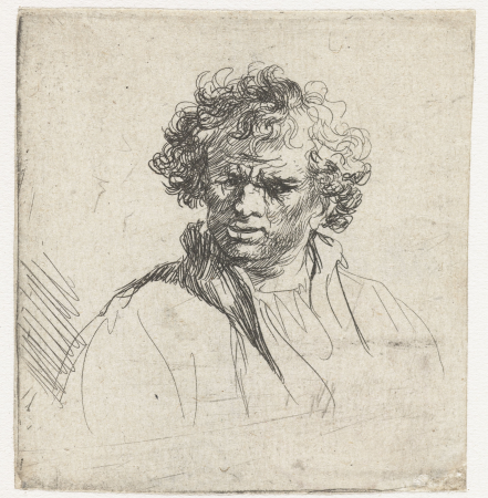 Bust of man with contorted face, Ferdinand Bol, between 1630 and 1680