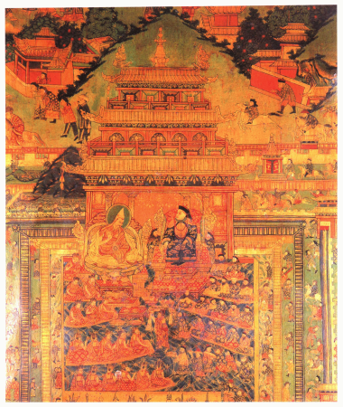 5th Dalai Lama having an audience with Shunzhi, Shunzhi Emperor