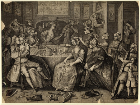 Print, satirical print, William Hogarth, 1735