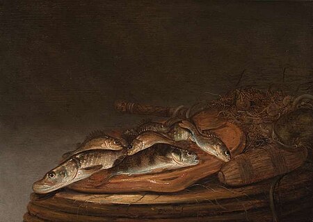 Still Life with Pike and Perch, Pieter de Putter, between 1630 and 1659