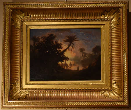 Camels in the evening in the clearing, Théodore Frère, after 1830