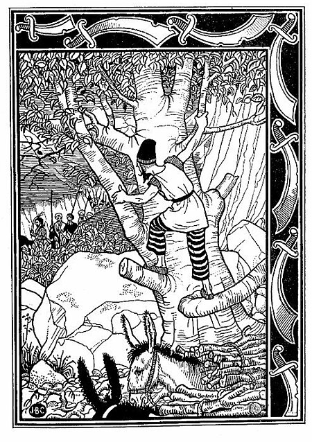 J. B. Clark, Ali Baba in the tree, Joseph Benwell Clark, 1896