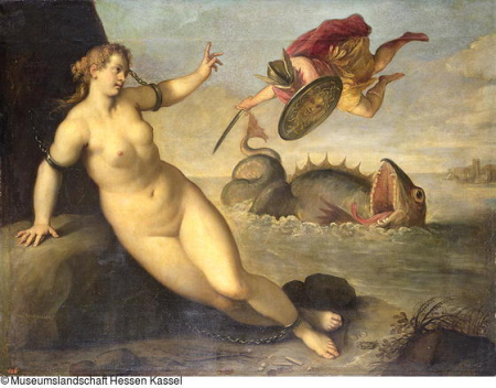 Perseus befreit Andromeda, Palma Vecchio, circa 1610