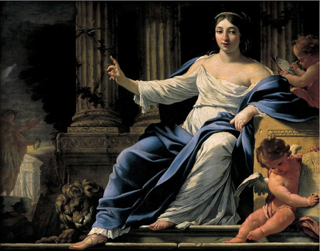 Polyhymnia, Muse of Eloquence, Michel Dorigny, between 1625 and 1650