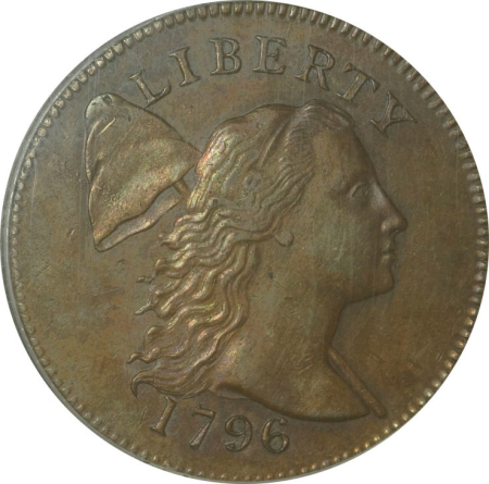 1796 cent obverse, Joseph Wright