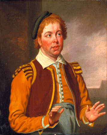 John Liston (c.1776–1846), as Pompey in 'Measure for Measure' by William Shakespeare by Samuel de Wilde, 1812