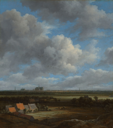 View of Haarlem from the northwest, with the bleaching fields in the foreground<, Jacob van Ruisdael