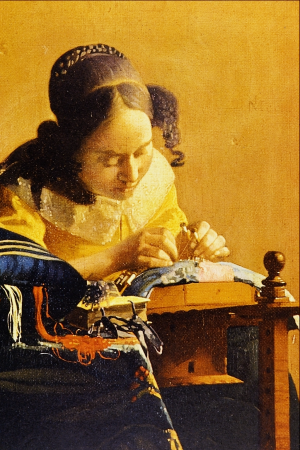 The Lacemaker, Johannes Vermeer, 1669