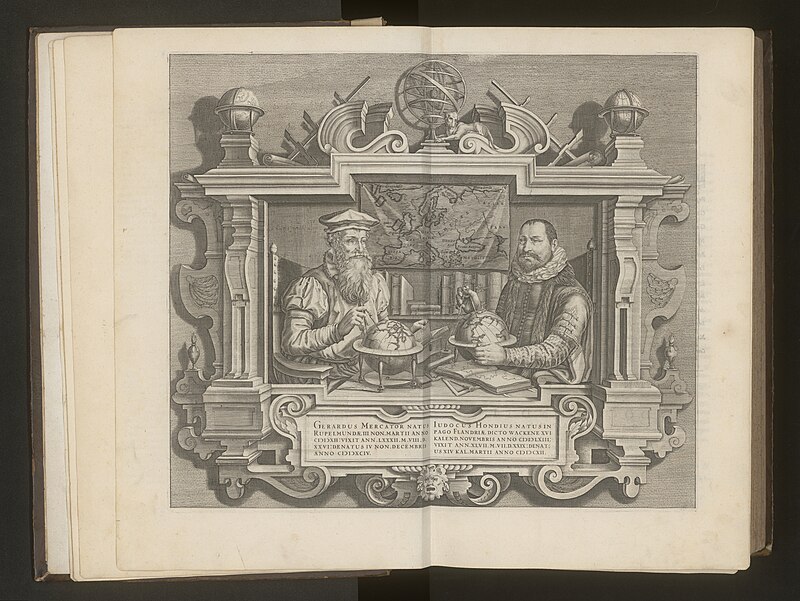 Gerardi Mercatoris and I. Hondii Atlas or Representation of the Universal World, and of the Parts of It, Made in Tables and Descriptions Very Ample, and Exact: Divided into Two Volumes [...]. [t. 1]., Jodocus Hondius II