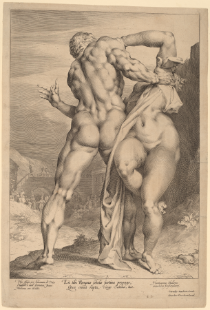 The Rape of a Sabine Woman (View from Behind), Jan Harmensz. Muller, circa 1598
