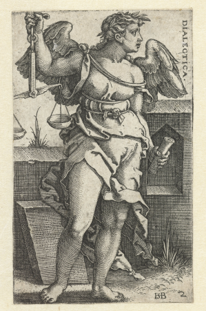 Logica (Dialectica) (titel op object) Zeven Vrije Kunsten (serietitel), RP-P-OB-10.835, between 1510 and 1550