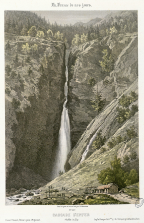 Hell Waterfall - Lily Valley, Charles Mercereau, between 1853 and 1876