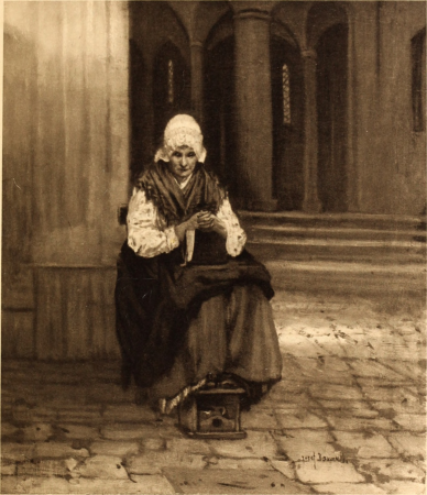 Jozef Israëls - At the cathedral entrance, Jozef Israëls, 1911