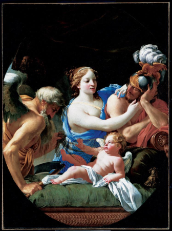 Vouet - Allegory with Venus, Mars, Cupid, and Time, ca. 1625-27, SN360, Simon Vouet, ca. 1625-27