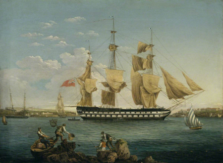 HMS Duncan at Mahon, William Anderson, between 1811 and 1837