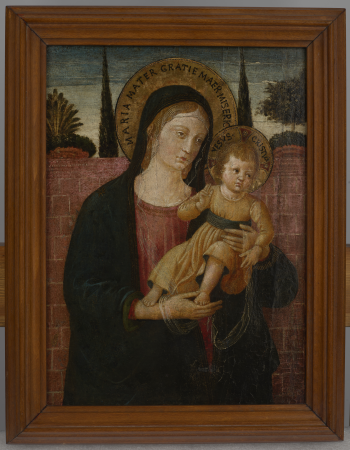 Madonna and Child (Obverse) and Tobias with Archangel Raphael (Reverse), Benozzo Gozzoli, circa 1460