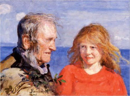 Fiskeren og hans datter, Hans Heyerdahl, before 1913