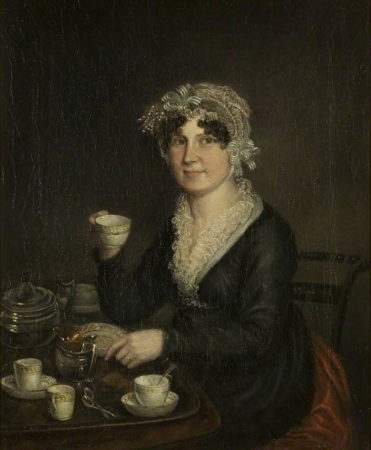 Portrait of Ellen Sharples, Ellen Sharples, circa 1814