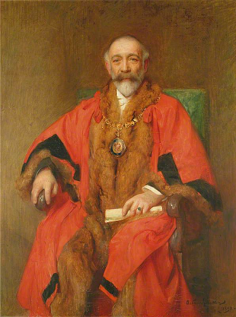 Alderman J. A. Skinner, Mayor of Eastbourne, Arthur Hacker
