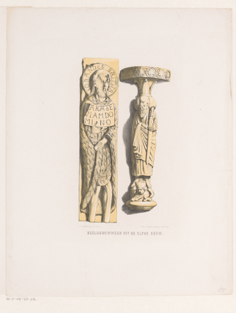 Beeldhouwwerk, 11e eeuw, RP-P-OB-28.706, David van der Kellen, between 1857 and 1864