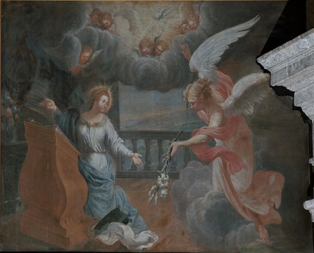 Annunciation, Michael Angelo Immenraet, between 1673 and 1678